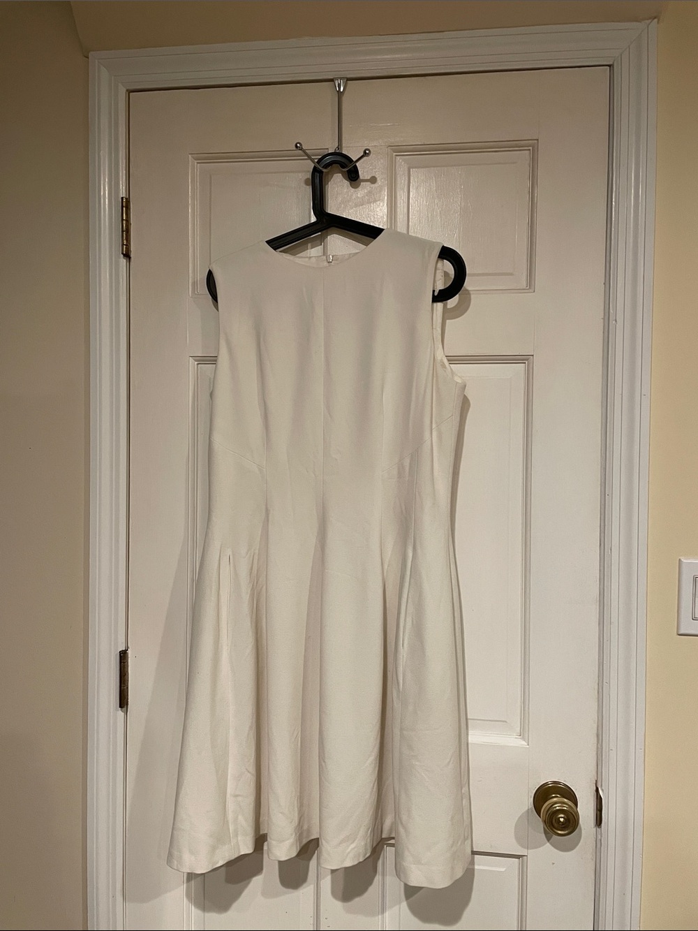 Sara Campbell Ivory Sleeveless Fit-and-Flare Dress